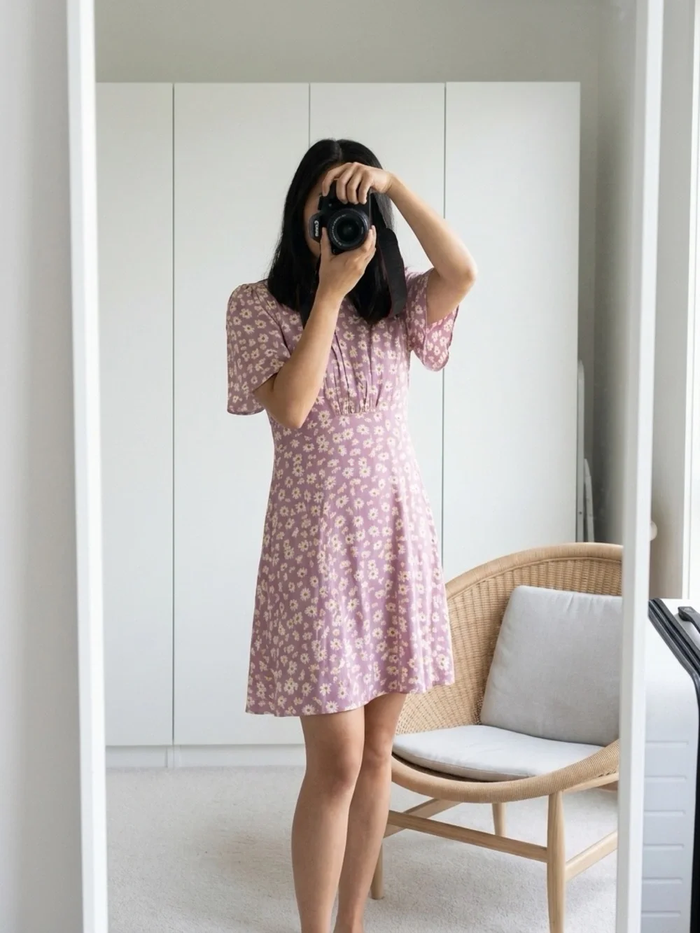 NWT Missguided Floral Short Sleeve A-Line Dress